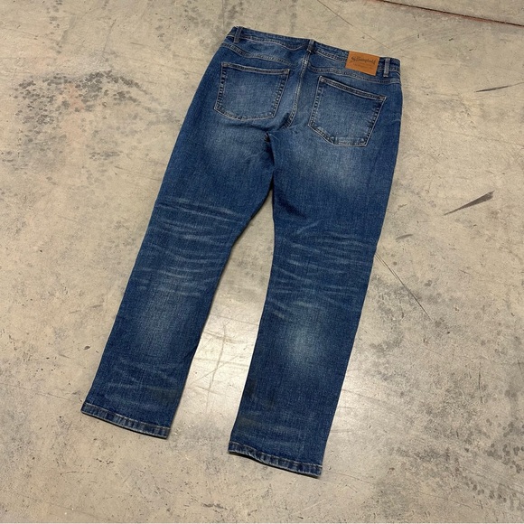 The Stronghold Selvedge Jeans Blue Relaxed Tapered Denim - Picture 9 of 11